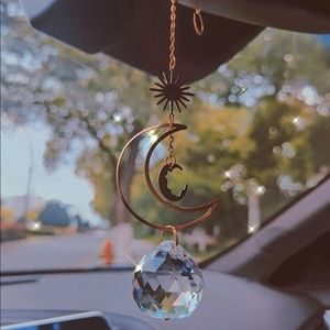 NEW • ONE Celestial Rainbow Crystal Sun Light Catcher • Room Window Ornament